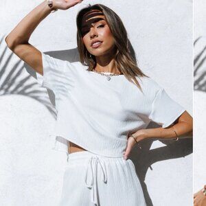 Petal & Pup Ittai set White - Size Small - NWOT